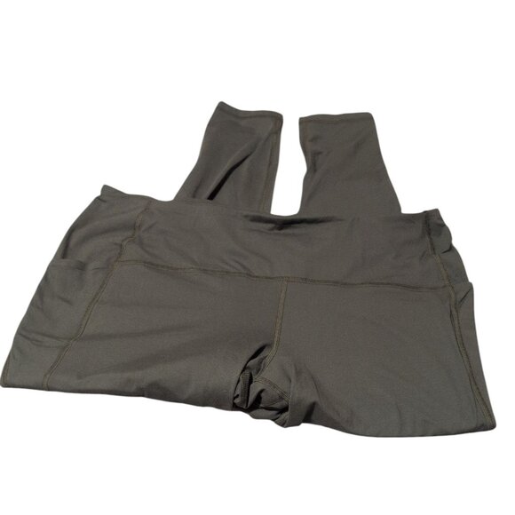 Thinx Legging Pull - on Green Athleisure Athletic Absorbent Activewear Pants - Picture 1 of 8